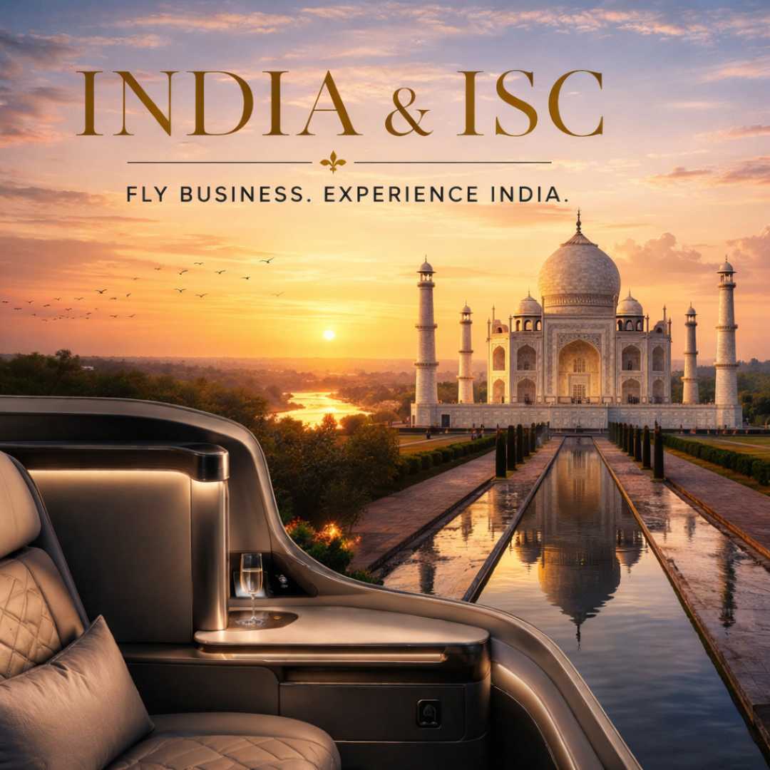 Discounted business class flights to India & ISC